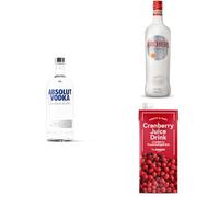 Woo Woo Cocktail Bundle: Absolut Vodka, Archers Peach Schnapps & Cranberry Juice