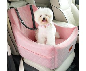 Wooaidagg Dog Booster Car Seat for Medium Sized Dog,Pet Travel Car Bed