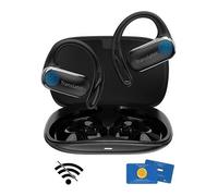 Wooask AI Translator Earbuds, 144 Language Translator Earbuds Open Ear Design 3-in-1 AI Translation Earbuds Real Time F56 Black (with Offline Package (Lifetime Free))