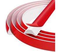 Woobroo 12x9MM TPE Quarter Round Coving - 6M for Ceilings Flexible Moulding Trim & Wall Moulding Self-Adhesive Seal Strip for Corners, Skirting, Worktops