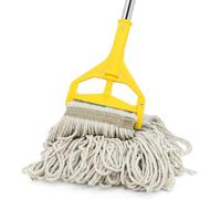 Woobroo Commercial Mop,Heavy Duty Cotton Mop with Long Handle,Commercial for Home,Garage,Office,Workshop, Warehouse Floor Cleaning