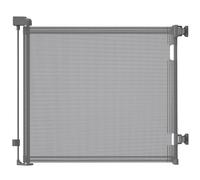 Woobroo Retractable Stair Gate for Babies and Pets, Baby Gate or Dog Gate Extends to 140 cm wide, 86 cm tall, One Hand Operated Baby Gate for Stairs, Doorways and Hallways