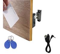 WOOCH RFID Lock Electronic Cabinet Lock, Hidden DIY Lock with USB Cable for Wooden Cabinet Drawer Locker Cupboard (1 Pack)