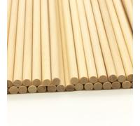 (Wood, 230mm x 5mm (5000 Pcs)) Wooden Lollipop Sticks - Round - 7 Sizes - Bulk Boxes