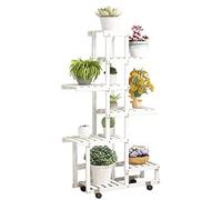 Wood 7 Tier Plant Stand for Flower Pot Stand Plant Holder Home Garden Backyard Patio Plant Stands, White Plant Pot Stand Planter Display Holder Shelf