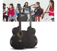 Wood Acoustic Guitar for Adults, 40Inch/41Inch 6 Steel-String All-Spruce Build, Elementary Tutorial of Folk Guitar for Beginners,1,41in