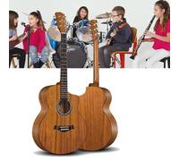 Wood Acoustic Guitar for Adults, 40Inch/41Inch 6 Steel-String All-Spruce Build, Elementary Tutorial of Folk Guitar for Beginners,1,41in
