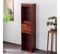 Wood Altar Table for Meditation, Pooja Cabinet with Storage Tier, Chinese Prayer Table, Buddhist Altar for Living Room