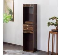 Wood Altar Table for Meditation, Pooja Cabinet with Storage Tier, Chinese Prayer Table, Buddhist Altar for Living Room