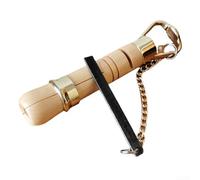 Wood and Brass Billiard Cue Tip Clamp Repair Tool for Snooker and Pool Cue Maintenance, Multi-Function Fastener for Fixing, Grinding and Polishing Cue Tips