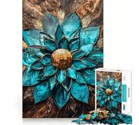 Wood And Gold Harmony Jigsaw Puzzle1000 Pieces Brain Boosting Play Zero Gap Cozy Indoor Entertainment for All (50x75cm)