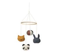 Wood and Organic Cotton Melissa Mobile Blue one size