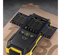 Wood and Wall Moisture Meter WMT10 4in1 with Inductive Sensor, Data Storage for 30 Sets, and Color Alarm System