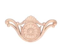 Wood Applique for Furniture | Easy Installation Classic Carved Pattern | Rubber Wood Trim for Cabinets/Mirrors/Drawers | Sturdy & Sustainable Decorative Accent (Style 1)