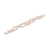 Wood Appliques 15.6x1.9 in Unpainted Carved Onlay for Bed Door