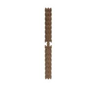 Wood Appliques Onlays Carved Decor Long Floral Flower Rubber Wood Window Cabinet Corner Wood Applique for Cabinet Decoration(Color 3)