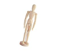 Wood Articulated Art Sketching Mannequin, Poseable, 12 inches