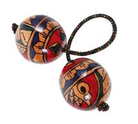Wood Aslatuas Rhythmic Sandball African Shaker Rattle Hand Percussion Instrument Musical Instruments Accessories African Shaker Musical Instrument