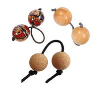 Wood Aslatuas Rhythmic Sandball African Shaker Rattle Hand Percussion Instrument Musical Instruments Accessories African Shaker Musical Instrument