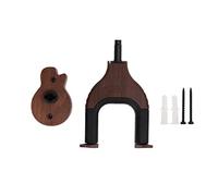Wood Automatic Guitar Wall Hanger Guitar Wall Mount Lock Release Guitar Wall Mount for Guitar Accessories Black Walnut Silicone Iron