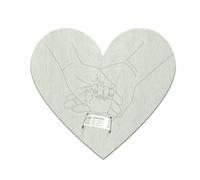 Wood Baby Birth Memory Holder with Engraving Detail, B | Hospital Birth Holder for Newborn and New Parents with Natural Wood New Parent Keepsakes