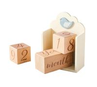 Wood Baby Landmark Blocks for Photoshoots with Year Month Week Marking Decorative Age Landmark Photography Signs