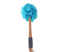 Wood Back Scrubber for Shower Wall Mount Back Scrubber Bath Mesh Can Produce Rich Foam for Men Women Elder(4cm/1.18)