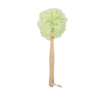 Wood Back Scrubber for Shower Wall Mount Bath Brush with Long Handle Can Produce Rich Foam for Men Women Elder(Grn)