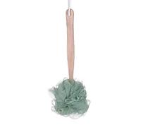 Wood Back Scrubber for Shower Wall Mount Soft Bath Brush Long Handle Can Produce Rich Foam for Men Women Elder(Grn)