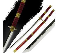 Wood Bamboo Sword With LED Light-Up Blade Anime Replica May Cry Halloween Cosplay 104cm Blunt Prop Anime (Sandi Kite)