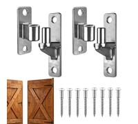 Wood Barn Door Parts - 17cm Stainless Steel Gate Hinges, Heavy Duty Structural Support | Reliable Long Lasting Stability System for Backyard Shed Garden Fence, Ranch Driveway Livestock Pen Patio