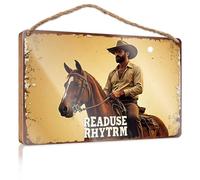 Wood Bathroom Decor Ride Into The Sunset: Readuse Rhytm'S Western Adventure Wooded Sign Fall Door Decor Home Decor Ideas Kitchen(15X28CM)