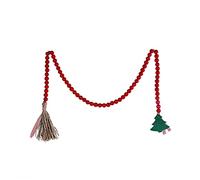 Wood Bead Garland Country Decoration Housewife Home Ornaments Dining Room Decor Countryside Decoration Farmhouse Beads Wood Bead Garland With Tassels Farmhouse