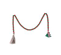 Wood Bead Garland Country Decoration Housewife Home Ornaments Dining Room Decor Countryside Decoration Farmhouse Beads Wood Bead Garland With Tassels Farmhouse