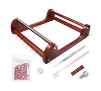 Wood Beading Loom Kits for Beginners Beading Supplies Gifts with Beads Wood Bead Loom Set Jewelry Making for Handmade Earring