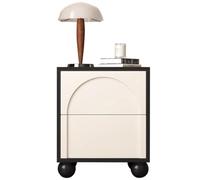 Wood Bedside Table, French Retro Nightstand with Drawers, Practical Living Room Side Table, Easy to Install Storage Cabinet