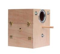 Wood Bird Breeding Nest Box - Parakeet Mating House, Cage Breeder Box | Wooden Nesting Boxes for Lovebirds, Cockatiel, budgiie, Finch, Parrots, Quaker, Small Pet Birds, Conure, piigeon Cage Accessory