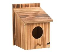 Wood Bird House,Owl for Outside, Versatile Mounting Birdhouses for Outside Clearance with Pole Bird Nesting Box, Barn Owl Bluebird for Garden Patio Decorative