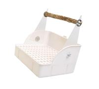 Wood Bird Perch Stand Training, Wooden Perch Platform, Playgrounds Play Stands for Conure Cockatiel Parakeet Training Stand
