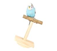 Wood Bird Perches, T Stand Bird Toys Parrot Perch Platform Budgie Standing Stick Pole for Cockatiels Parakeets Conure Lovebirds