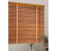 Wood Blinds, Light Filtering Plantation Shutters, Blackout Wooden Blinds, Custom 2 Inch Interior Mount,