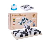 Wood Block Puzzle, Educational Brain Teaser Toy, Interactive Wooden Puzzle Game, Multi-Purpose Learning and Play Accessory, Cognitive Development Activity, Fun Tabletop Challenge for Home Travel