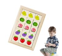Wood Block Puzzle,Educational Matching Toy Cartoon | Wooden Brain Teaser Puzzles | for Kindergarten Classroom Training Logic Development Children Kids Family