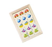 Wood Block Puzzle - Educational Toy Cartoon Design | Wooden Brain Teaser Puzzles,for Training Classroom Kindergarten Logic Development Kids Children Family