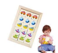 Wood Block Puzzle | Matching Toy Cartoon | Wood Intelligence Puzzle,for Kindergarten Classroom Training Logic Development Children Kids Family