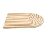 Wood Boho Floating Shelf for Wall Mount Display Adding Character to Living Room Bedroom and Playroom Spaces (single-layer)