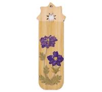 Wood Bookmarks Natural Dried Flower Wood Bookmarks Appreciation Present for Book Lover Reader Writer Teacher Dried Flower
