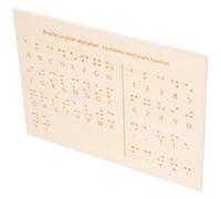 Wood Braille Board Learning for Blind People Inclusion Day Tribute