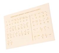 Wood Braille Letter Board for Teaching Aid Blind People
