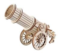 Wood Build Project Model with Wheeled Carriage Form for Parent Guided Time, Classroom Demonstrations, Home Learning, and Shelf Display Wooden Wheeled Science Model Wood Panel Assembly Classroom